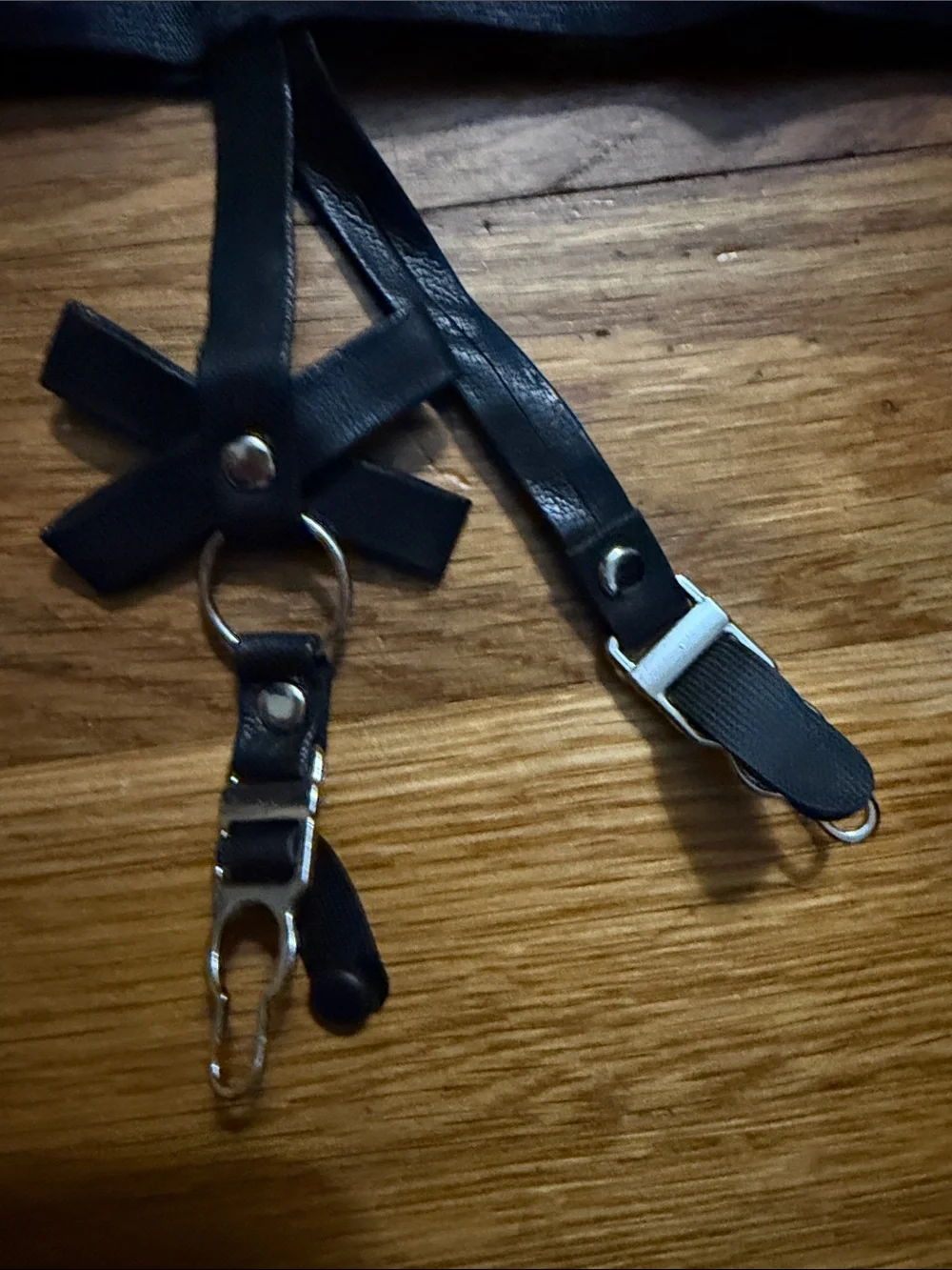 NWT Black Garter Belt Straps - Fashion Hosiery Accessory
